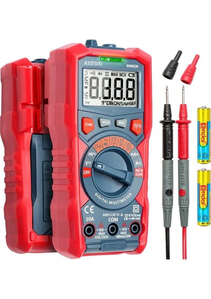 Dijital Multimetre Trms 4000 Counts Test Cihazi M4KOR