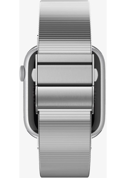 Apple Watch 49mm Ultra 2/1 - 46mm Seri 10 - 45mm Seri 9/8/7 - 44mm Seri SE2/SE/6/5/4 Kordon Kayış Band Sleek Link Silver - AMP07224 indirimleri