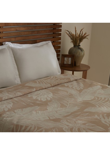 Leafy Sea Müslin Çift Kişilik Tek Pike Bej modelleri