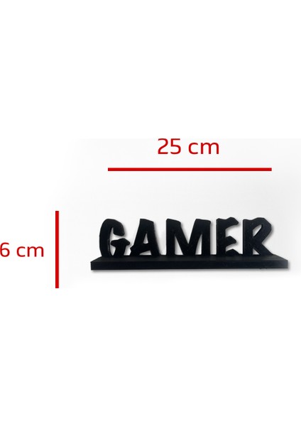 Gamer - Oyuncu Temalı Dekoratif Raf RO00006, 26 cm indirimleri
