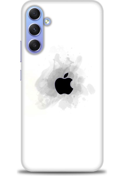Samsung Galaxy S24 Kılıf Hd Baskılı - Siyah Elma