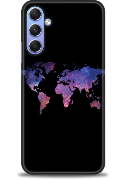 Samsung Galaxy S25 Plus Kılıf Hd Baskılı - Dünya Haritası