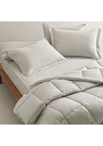 Mabel Tek Kişilik Comfort Uyku Seti - Açık Gri