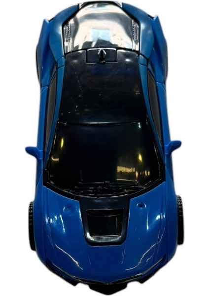 Transformer Robot Çek Bırak Kendinden Robota Dönüşen 1:32 Bugatti Oyuncak Araba