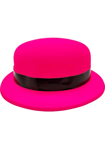 Neon Partisi Pembe Melon Plastik Parti Şapkası