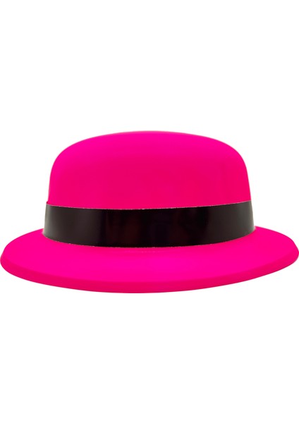 Neon Partisi Pembe Melon Plastik Parti Şapkası