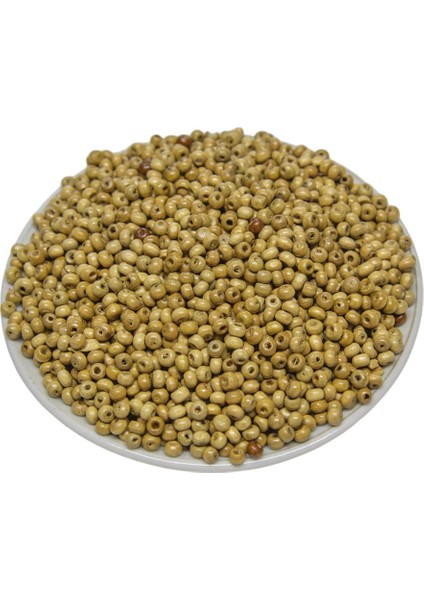 3 mm Açık Ham Ahşap Boncuk 50 gr