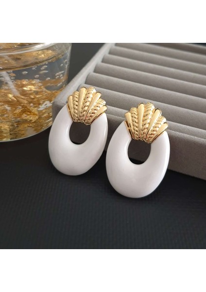 Vip Özel Seri Çift Renk Vintage Kadın Küpe modelleri