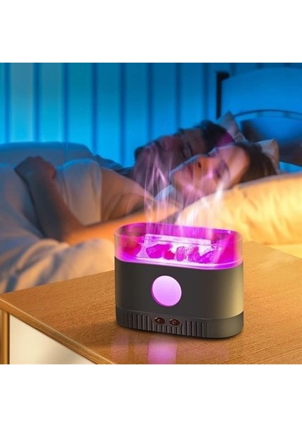 LED Aydınlatmalı 200 ml Hava Nemlendiricili Aromaterapi Difüzörü