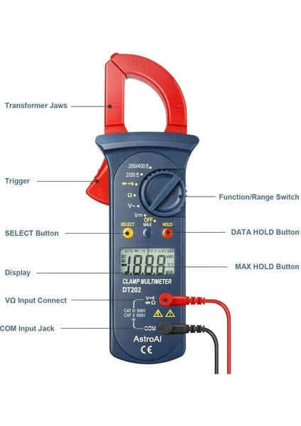 Dijital Pensmetre 2000 Counts Test Cihazi DT202
