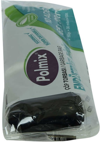 Çöp Torbası Büyük Boy 65 x 80 cm 150GR 30MIKRON 50LT Siyah Rulo 10 Adet