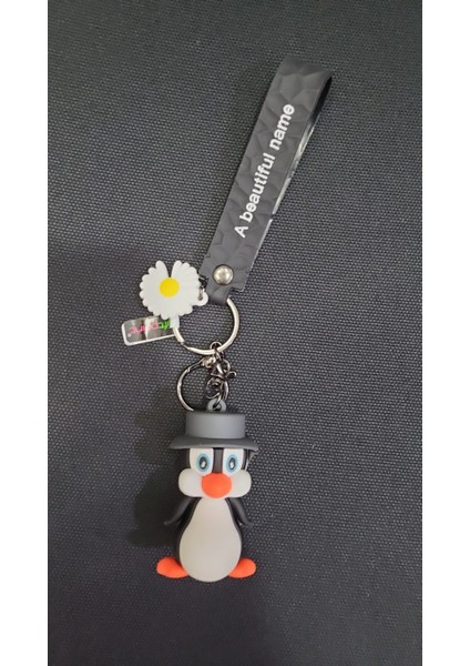 Animal Anahtarlık Hediyelik Silikon Çanta Aksesuarı A Beautiful Name Penguen 1 Adet