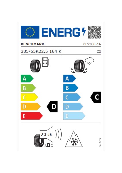 385/65R22.5 24PR KTS300 164K(158L) Bk Ece-S 3pmsf Asfalt Düz 4 Mevsim Lastik (Üretim YILI:2024) modelleri