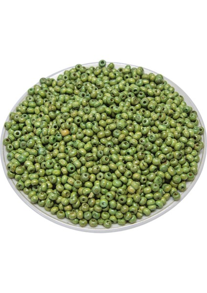 3 mm Fıstık Yeşil Ahşap Boncuk 35 gr fiyatları
