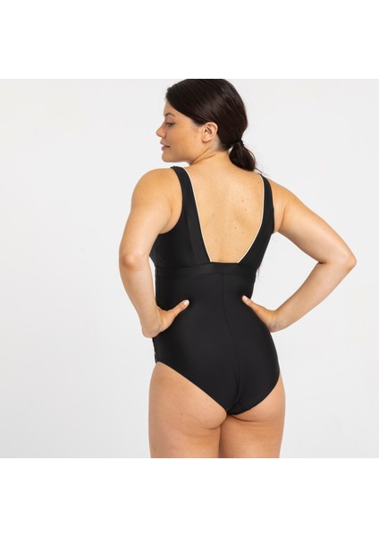 Nabaiji Kadın U Kesim Sırt Detaylı Hamile Mayosu - Siyah - Nora modelleri