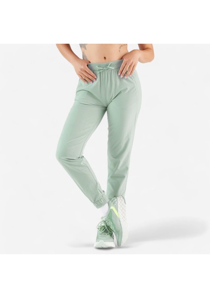 Kalenji Kadın Koşu Eşofman Altı - Açık Haki - Kiprun Run 500 Dry