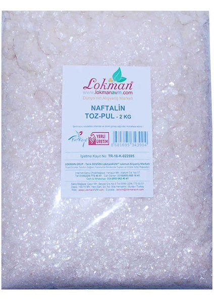 Naftalin Toz Pul 2000 gr Paket