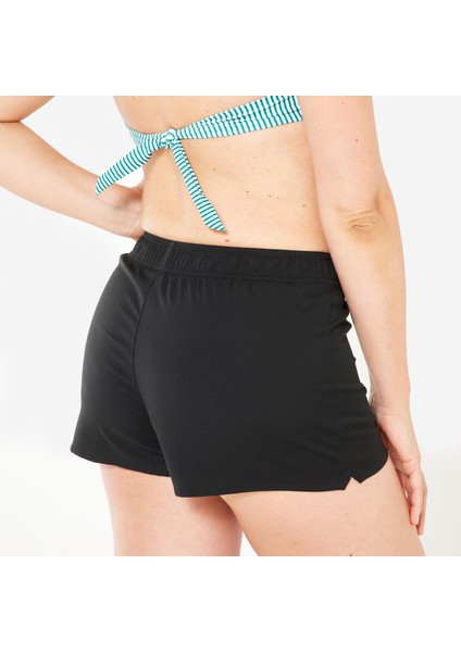 Olaian kadın kısa deniz şortu/boardshort - siyah - tana fırsatları