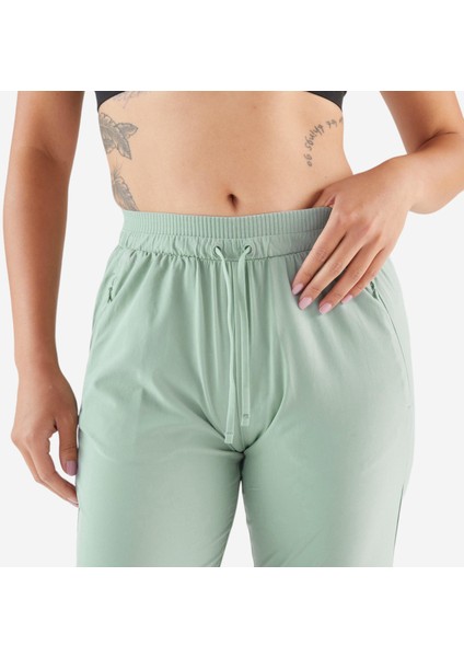 Kalenji Kadın Koşu Eşofman Altı - Açık Haki - Kiprun Run 500 Dry fırsatları