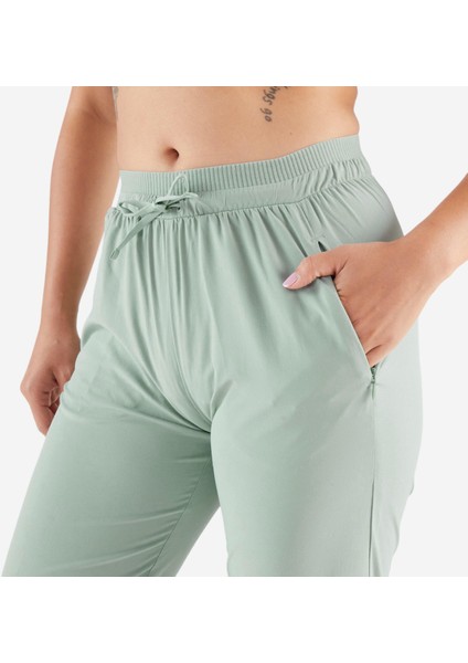 Kalenji Kadın Koşu Eşofman Altı - Açık Haki - Kiprun Run 500 Dry indirimleri