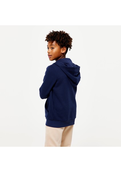 Domyos Çocuk Fermuarlı Sweatshirt - Lacivert fırsatları