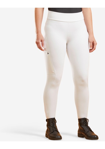 Fouganza Kadın Binici Taytı - Beyaz - 500