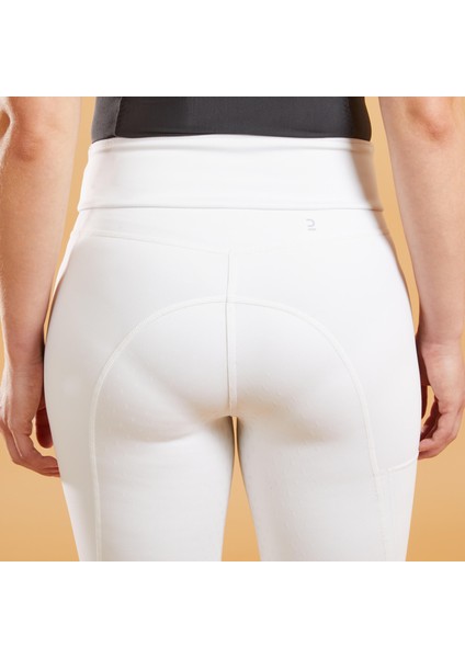 Fouganza Kadın Binici Taytı - Beyaz - 500 indirimleri