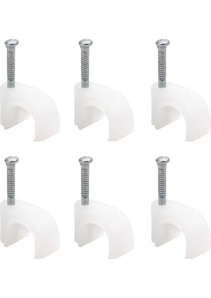 Kroşe 1 Numara Çelik Çivili 4 mm (Kordon Kabloları Için) 100'LÜ Poşet Powermaster