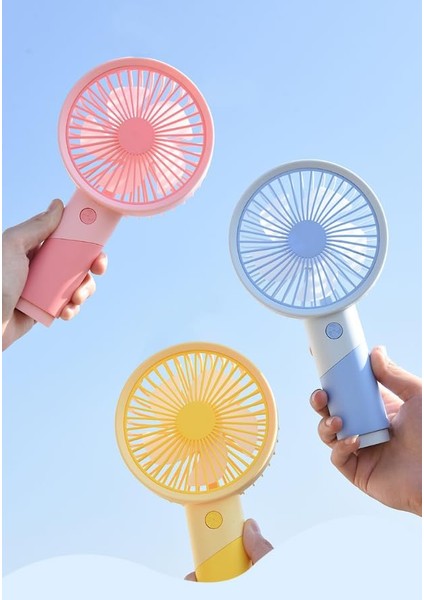 Şarjlı Masa Üstü ve El Fanı Taşınabilir Şarjlı Edilebilir Mini Fan