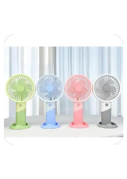Şarjlı Masa Üstü ve El Fanı Taşınabilir Şarjlı Edilebilir Mini Fan