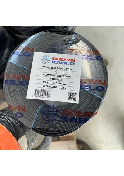 Avize ve Aydınlatma Elektrik Kablosu 2 x .0.50MM -100METRE
