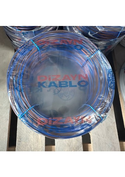 Avize ve Aydınlatma Elektrik Kablosu 2 x .0.50MM -100METRE