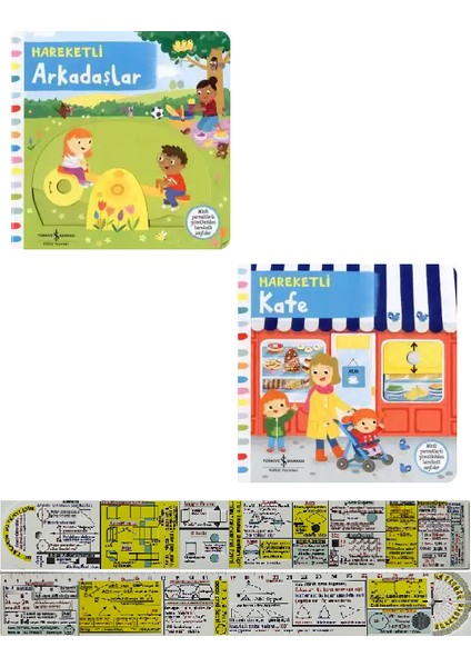 Hareketli Arkadaşlar + Hareketli Kafe 2'li Set + Mat. Öğreten Cetvel