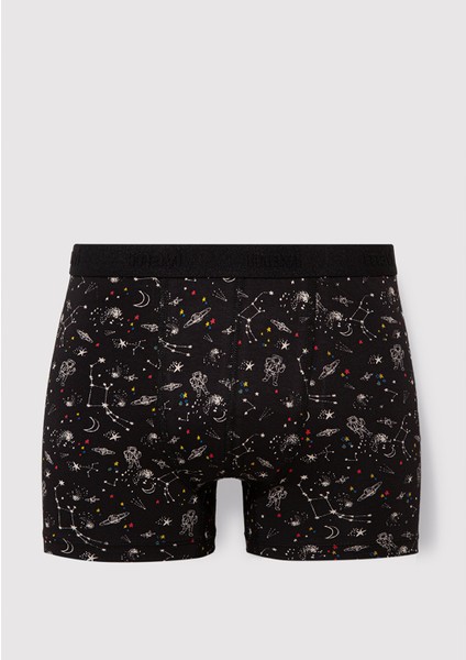 Galaksi Baskılı Siyah Boxer 092084-900