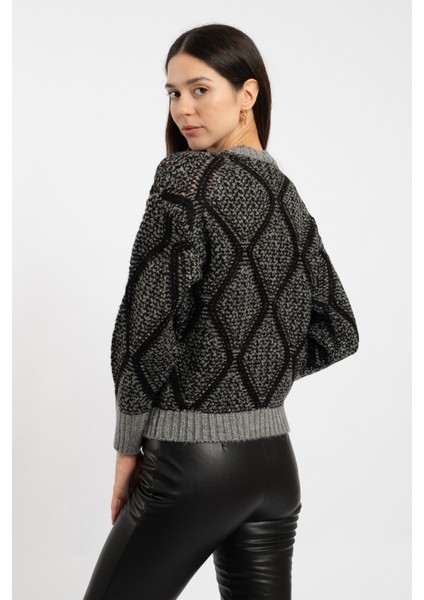 Rtd&vld Kadın VITA-188 Game Bisiklet Yaka Triko Kazak Siyah modelleri