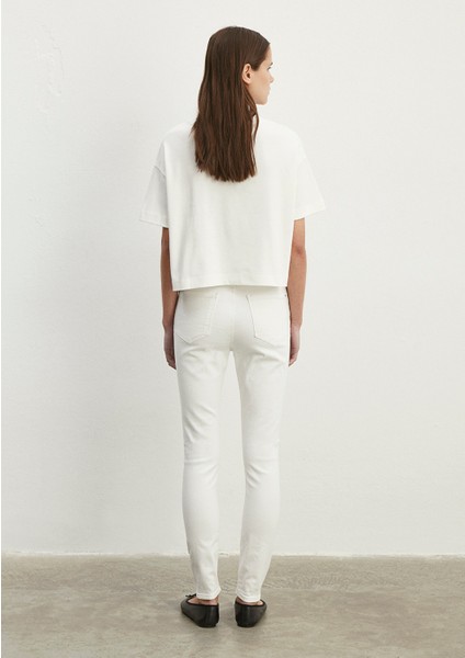 Kadın SERENAY Beyaz Gold Shape Jean Pantolon 100980-83673