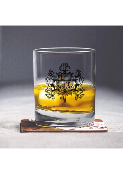 Kraliyet Sembollü Isme Özel Renkli Viski Kadehi modelleri