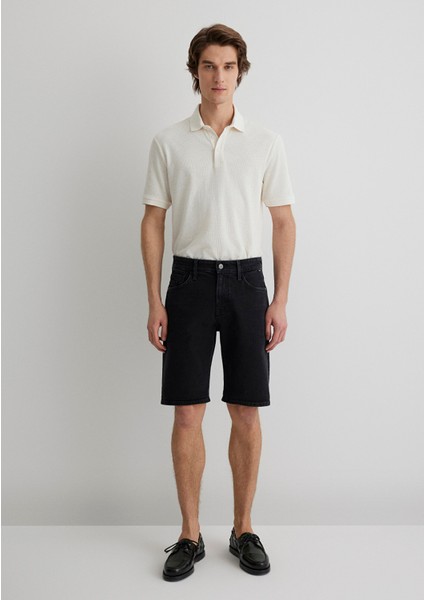 Erkek BRIAN Gri Street Comfort Jean Şort 0418484559