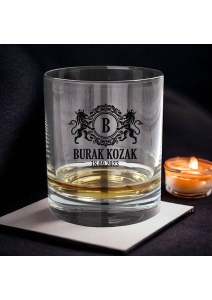 Isme Özel Şık Kutulu Bristol Viski Kadehi Seti fiyatları