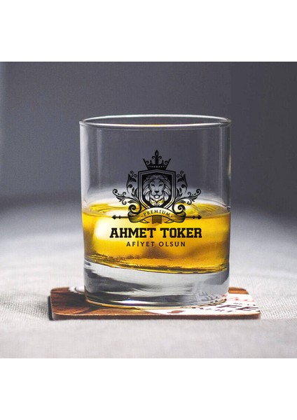 Tasarım Orijinal Isme Özel Renkli Viski Kadehi