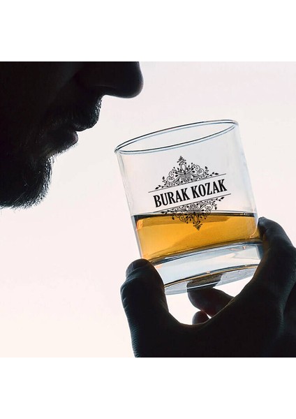 Kişiye Özel El Yapımı Desen Işlemeli Şeffaf Viski Bardağı modelleri