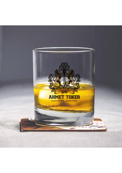 Krallık Anahtarı Isme Özel Renkli Viski Kadehi fırsatları