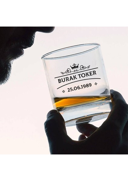 Şık Kutusunda Isime Özel Viski Kadehi modelleri