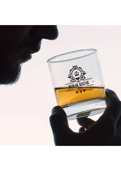 Isme Özel Şık Desen Işlemeli Kristal Viski Bardağı modelleri