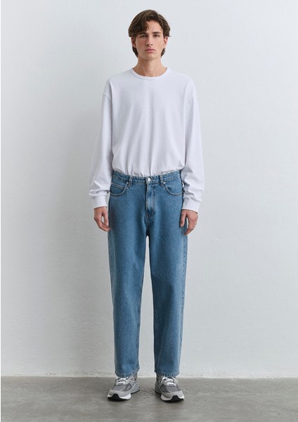 Mitte Street Indigo Mavi Denim Jean Pantolon 0010101-87669 fırsatları