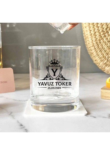 Isme Özel Minimalist Desen Işlemeli Viski Bardağı fiyatları