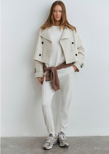 Lux Touch Beyaz Eşofman Altı 1011076-70057