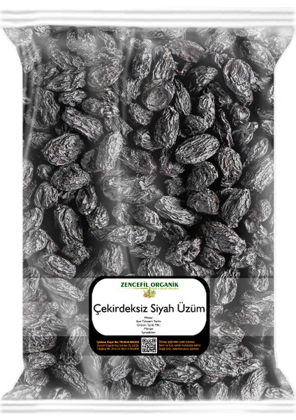 Çekirdeksiz Siyah Üzüm 500 gr Siyah Üzüm Çekirdeksiz Özbek Üzümü