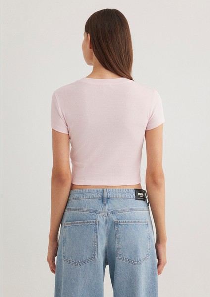 Pembe Basic Tişört 1600814-89200