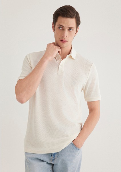 Ekru Polo Tişört 0612521-70057